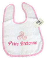 Bavoir blanc P'tite Bretonne