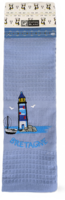 Torchon bleu clair phare Breton